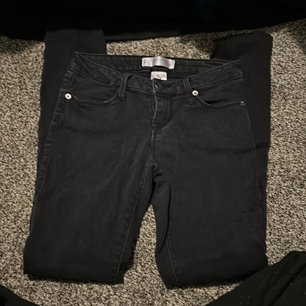 black, skinny jeans, size 1, great condition